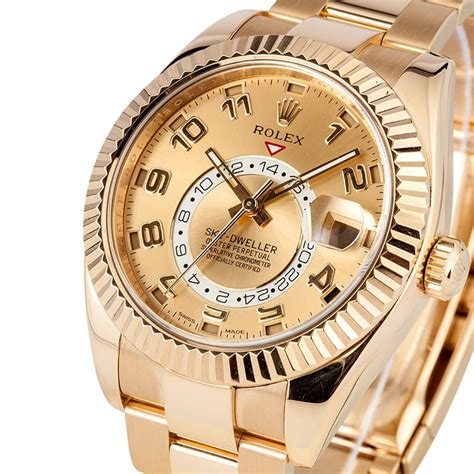 sky dweller rolex yellow gold|Rolex skydweller price.